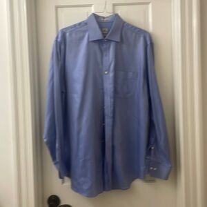 Peter Millar, extra large, 100% cotton, long sleeve button down blue shirt